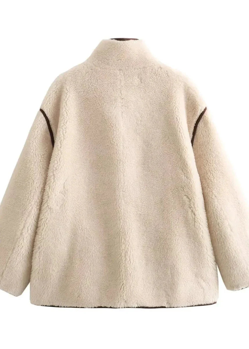 Cozy Luxe Fleece-Trimmed Jacket
