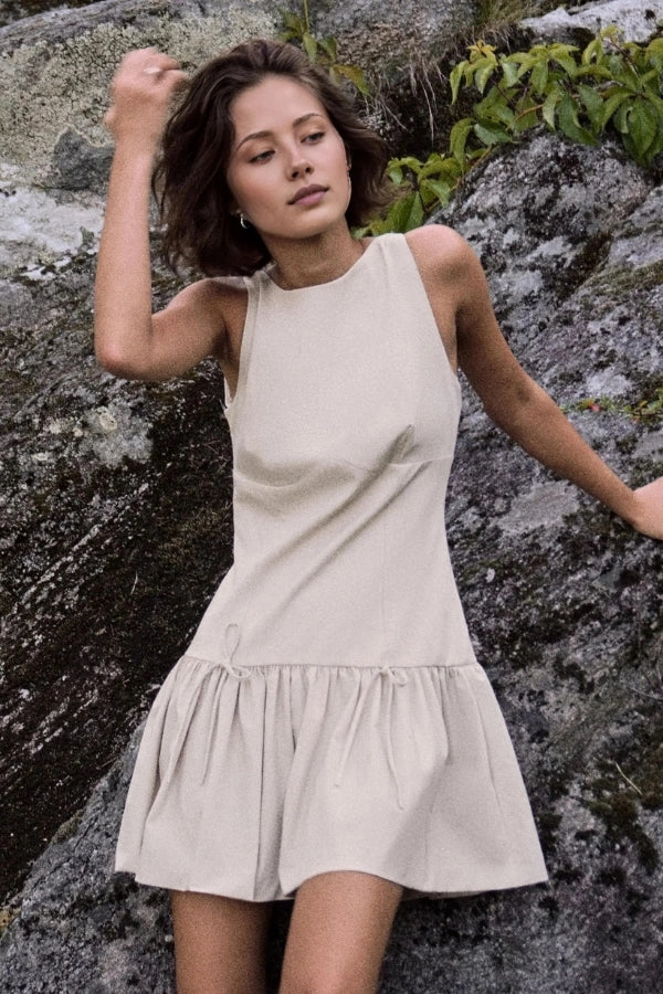 Florence Bow Ruffle Mini Dress