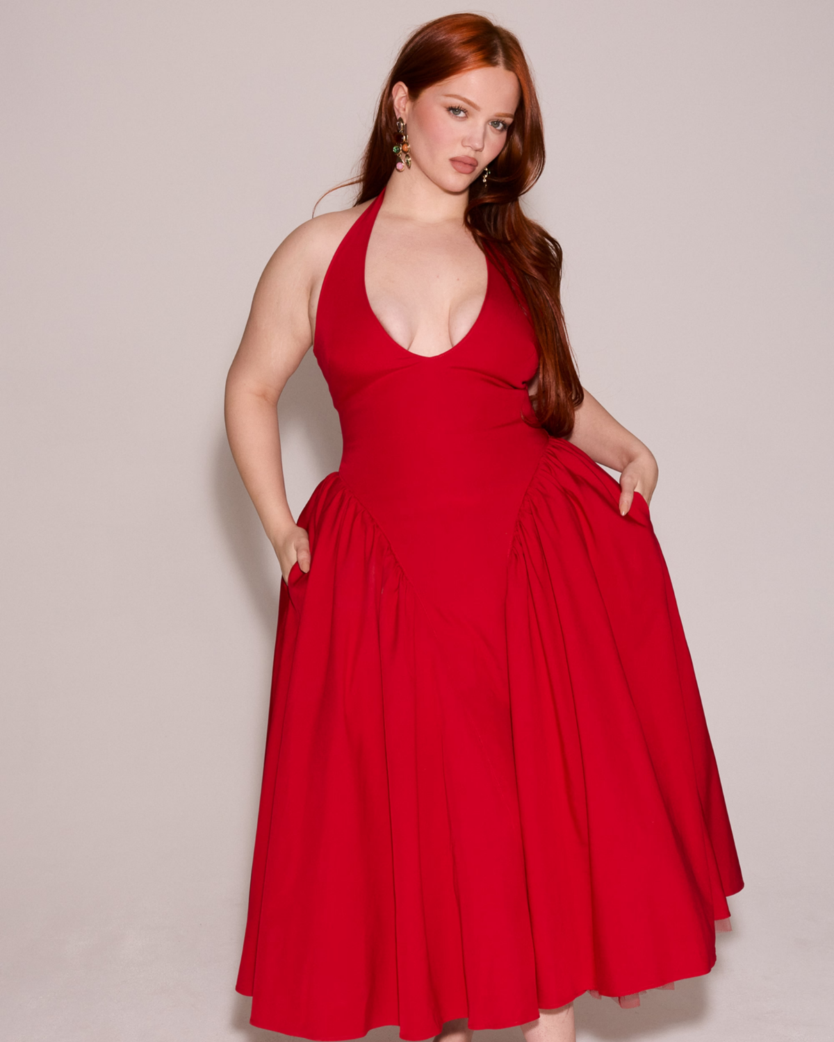 Women's V-Neck Corset Style Midi Dress – Sleeveless Elegant Fitted Tulle Dress