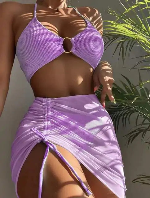 Golden Hour Three Piece Swimsuit