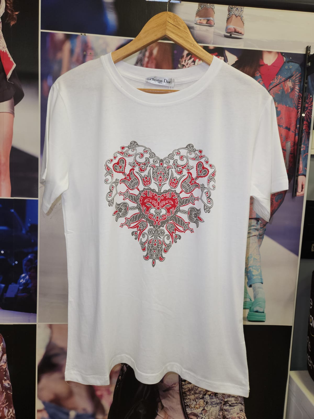 Print Cotton Lycra GU T-Shirt