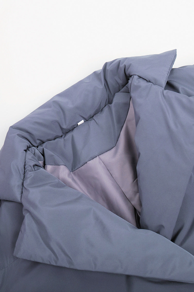 Slim Fit Lapel Belted Winter Coat