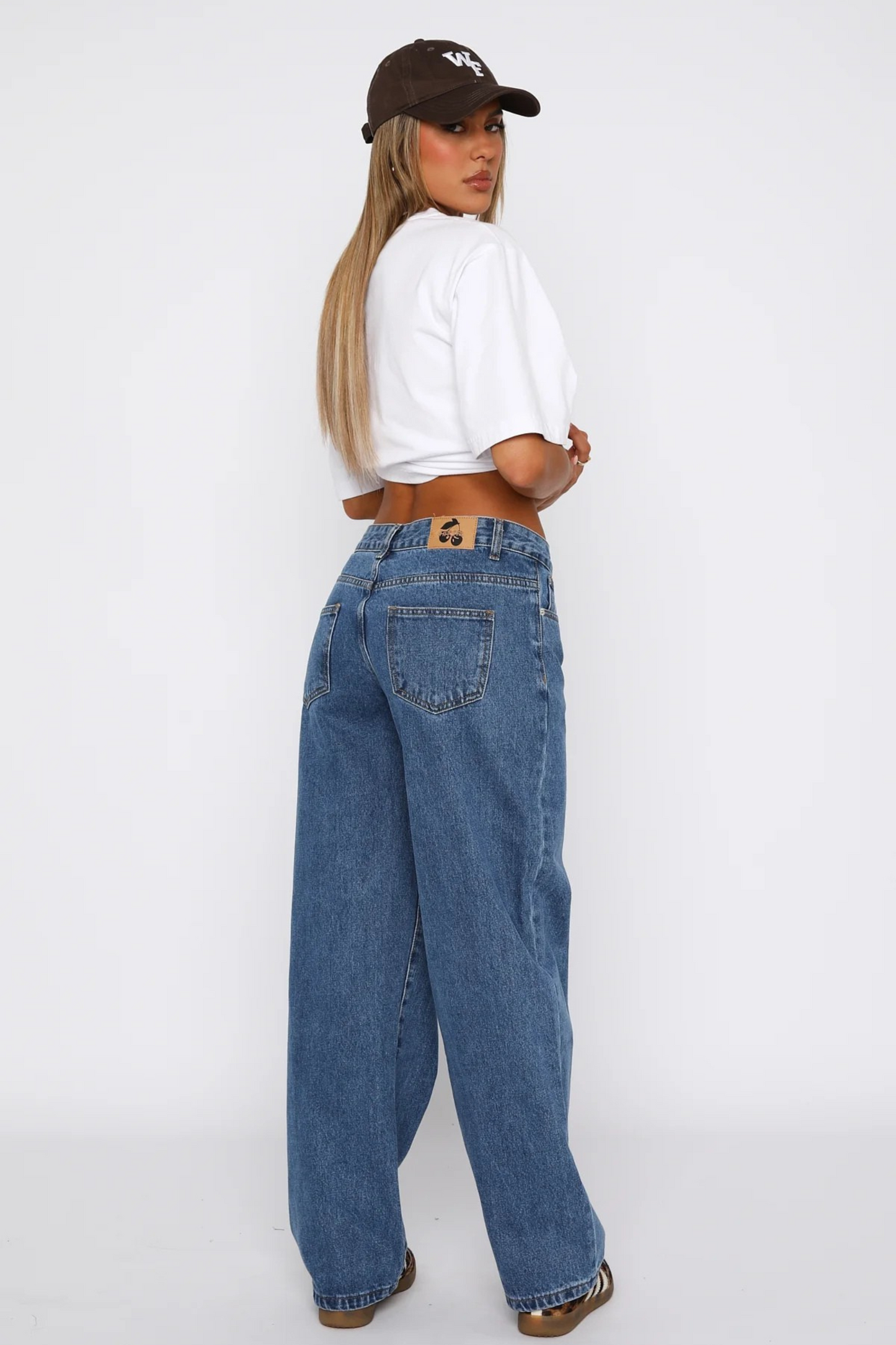 Low Rise Jeans Wide Leg Admiral Blue