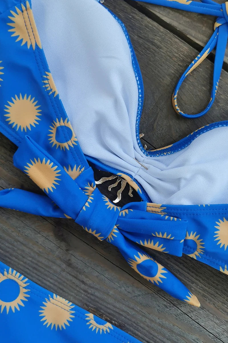 High Waist Bandage Bikini Set