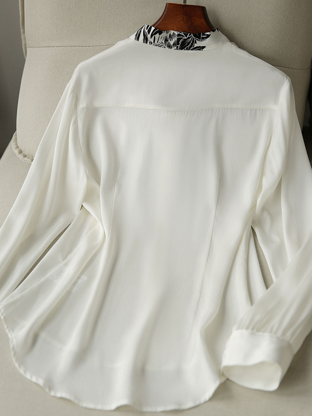 Camila Daily Printed Tie Chiffon Shirt