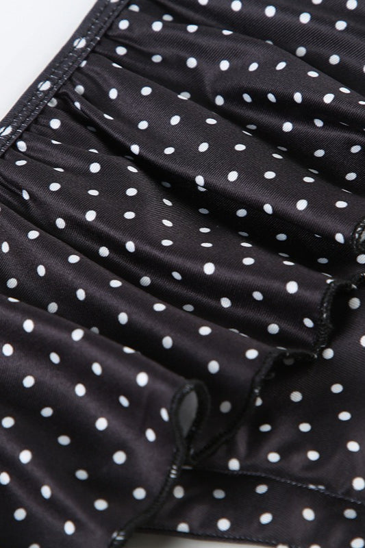 Ruffled Polka Dot Bikini Set
