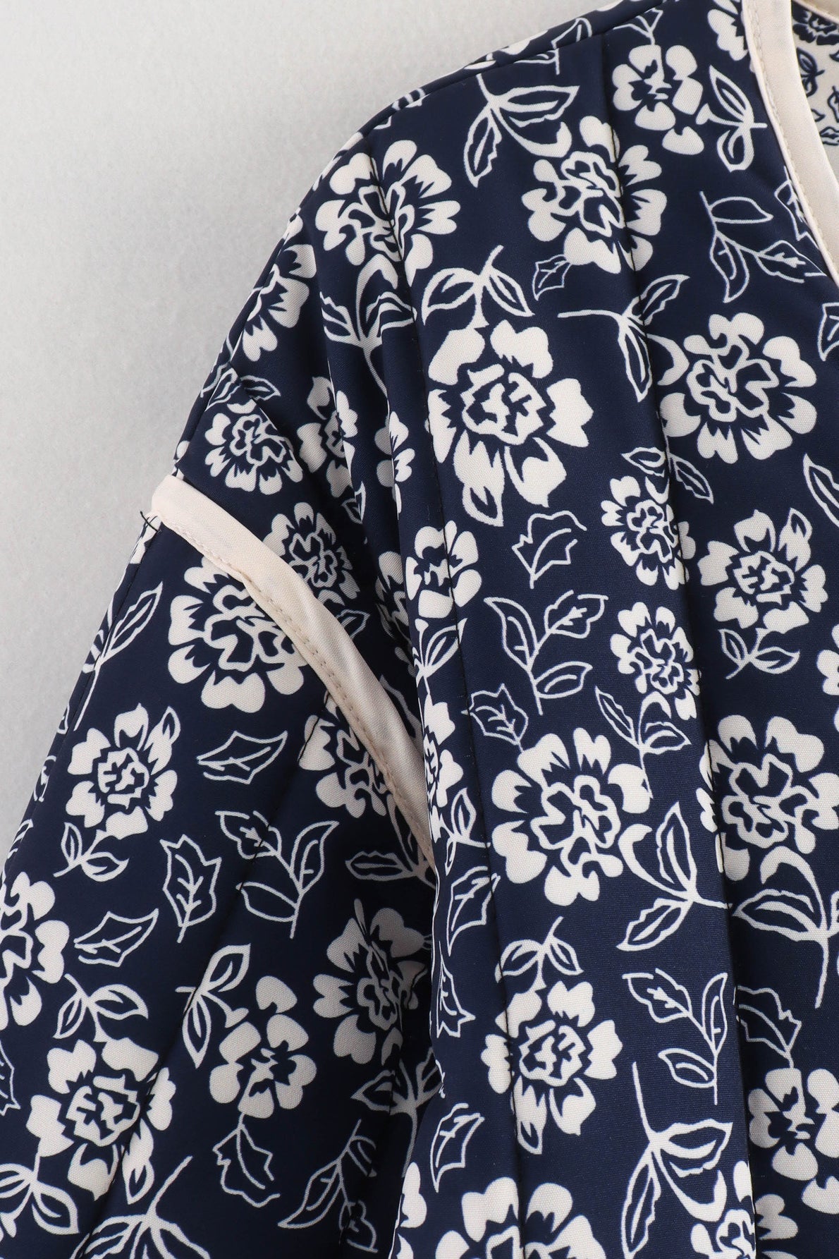 Double Sided Printed Trimmed Padded Coat