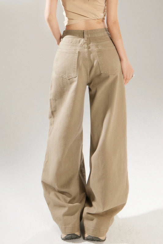 Vintage High Rise Wide Leg Long Jeans