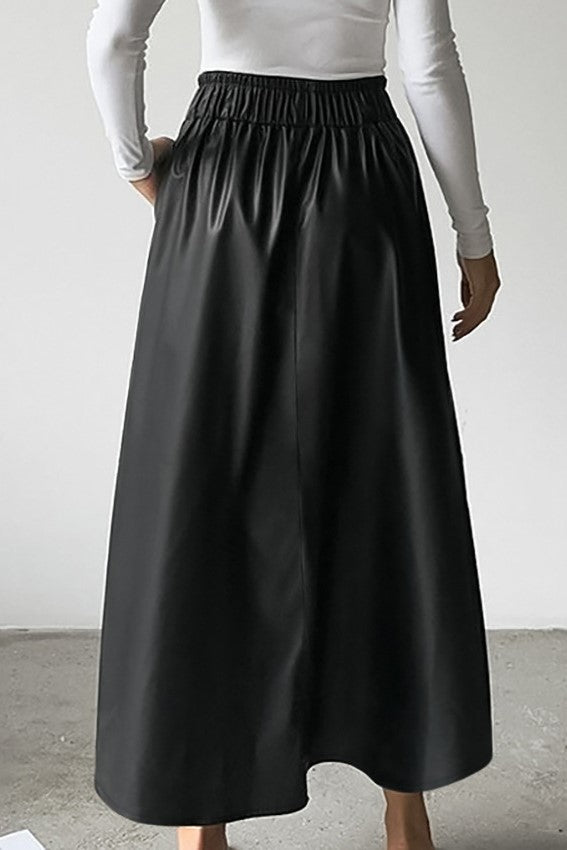 Felice Pu Midi Skirt