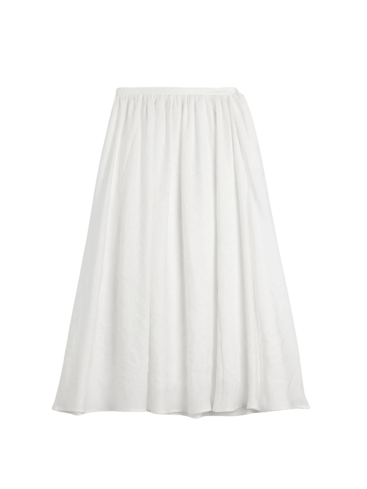 High Waist Casual All-matching Linen Pleated Maxi Skirt