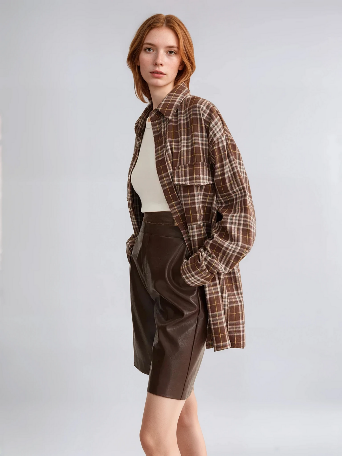 Always Casual Versatile Plaid Polo Shirt