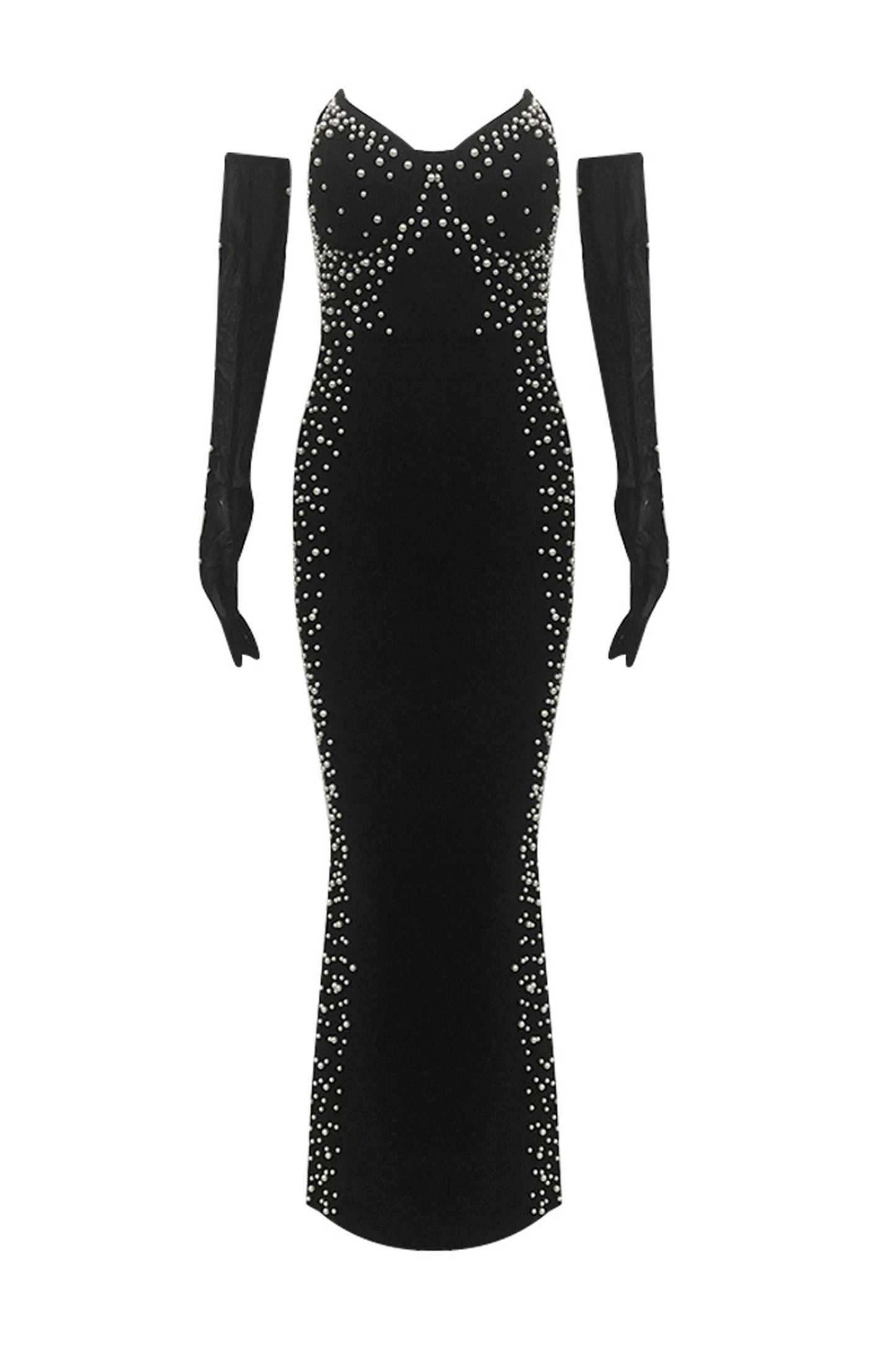 Minnie Black Off Shoulder Bandage Dress