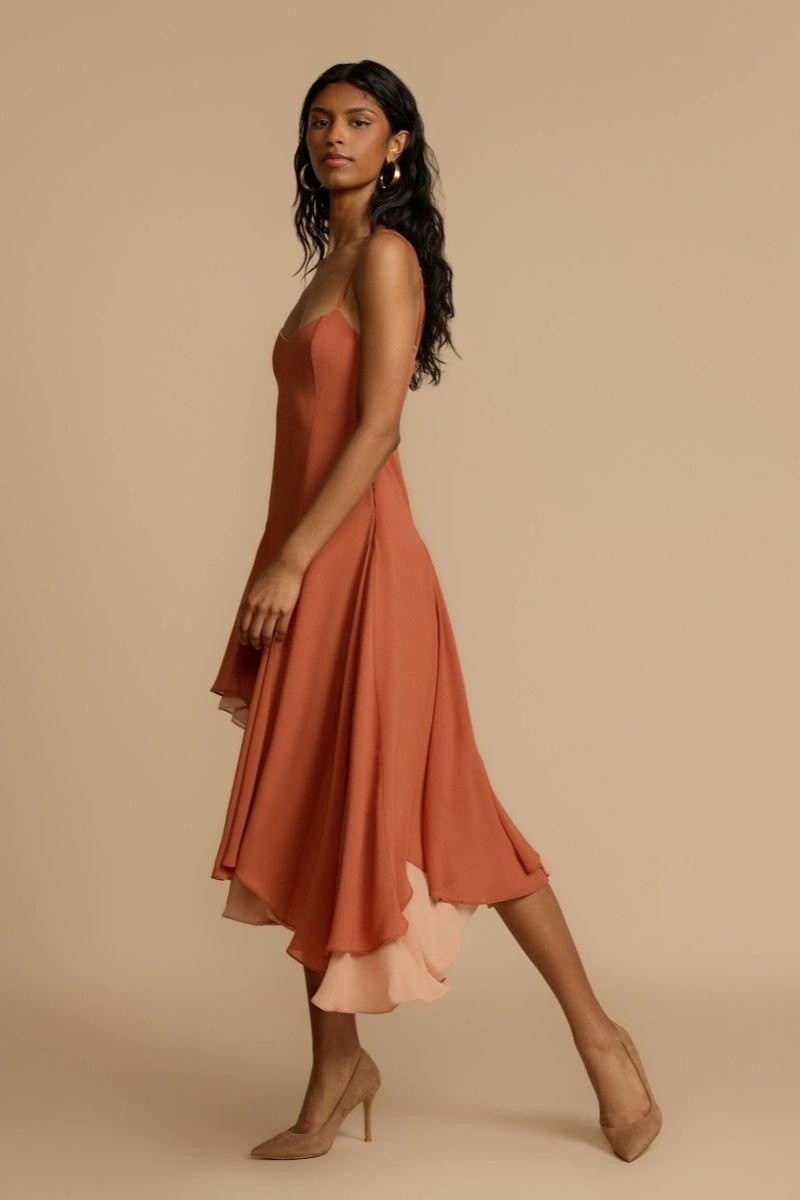Dana Peach Mini Dress