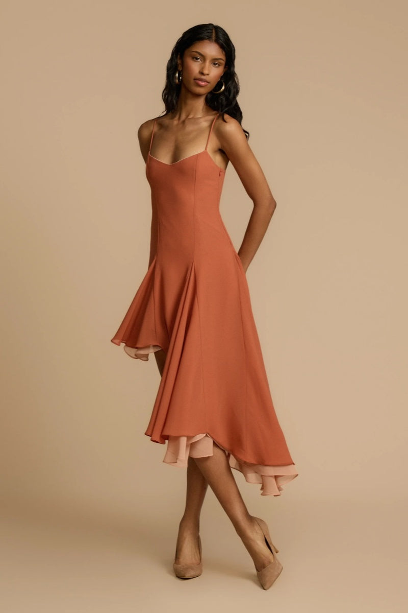 Dana Peach Mini Dress