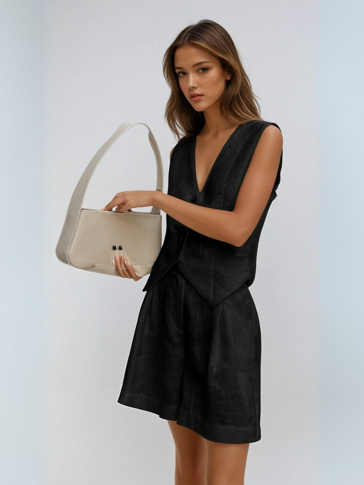 Always Casual Vest & Shorts Matching Suit