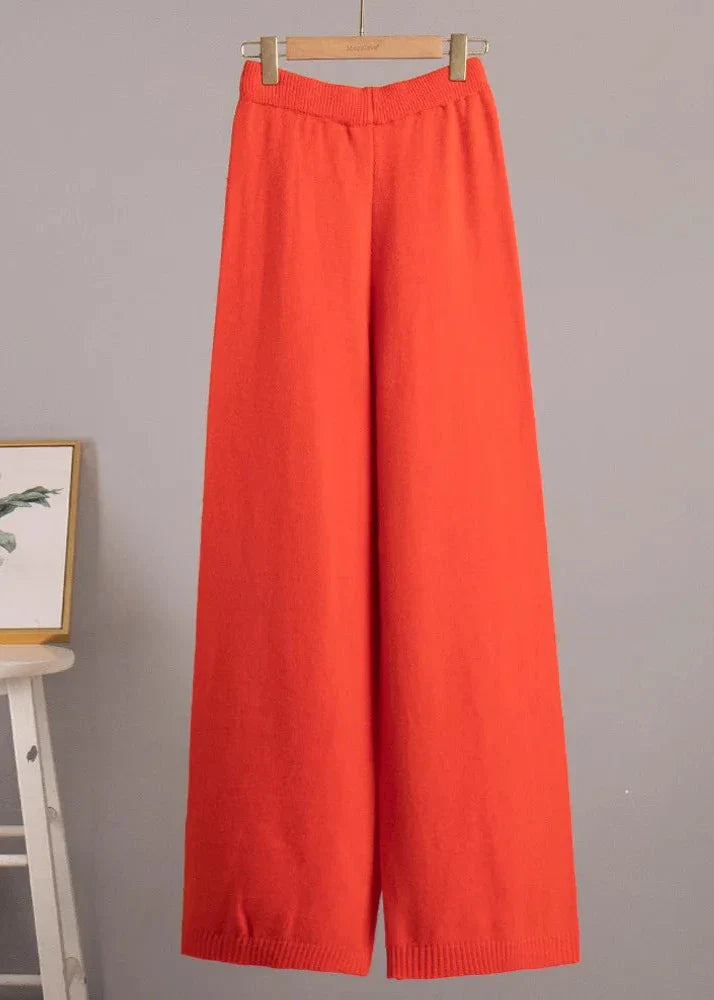 Bold Comfort - Oversized Knit Turtleneck and Pants Set