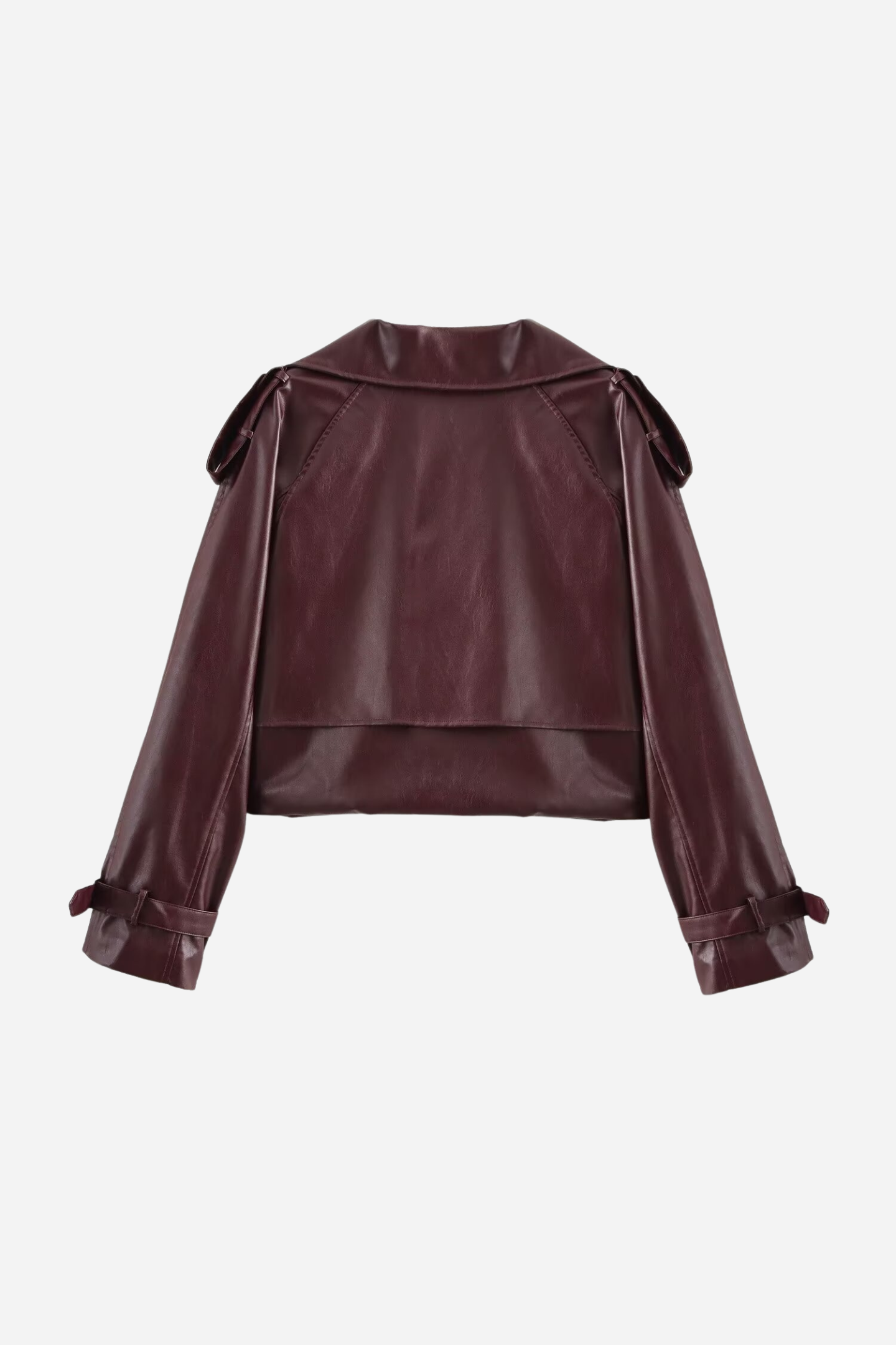 Dana Faux Leather Cropped Jacket