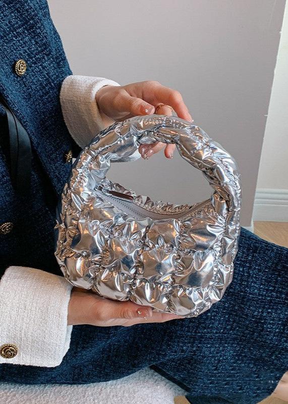 Silver Ripple Mini Cloud Bag