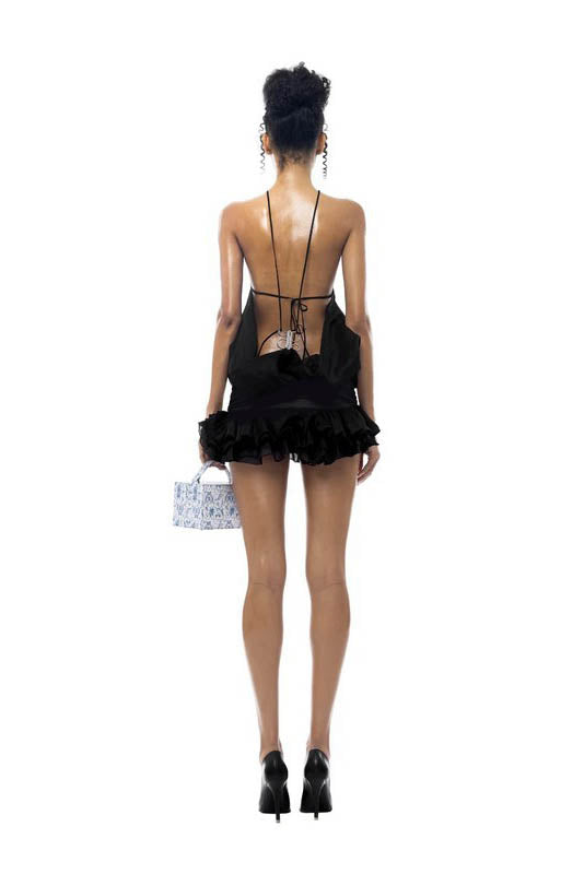 Coastal Kiss Halter Backless Mini Dress