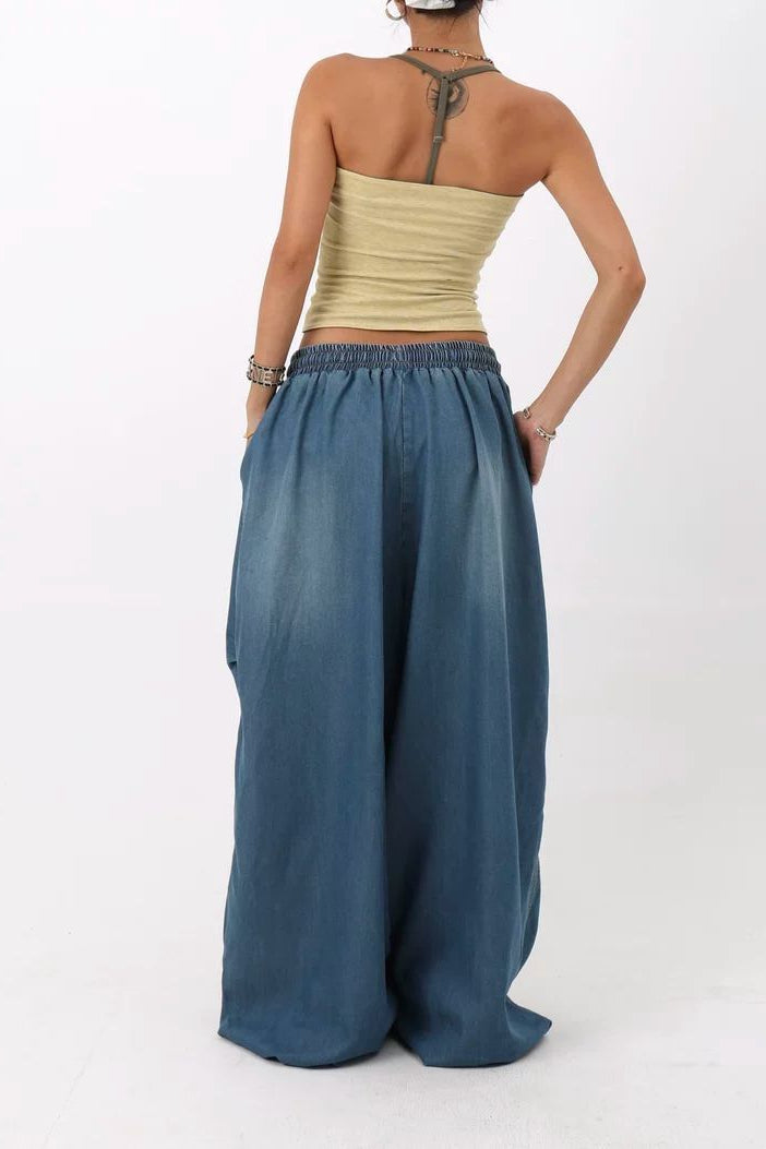 Loose Fit Wide Leg Street Jeans