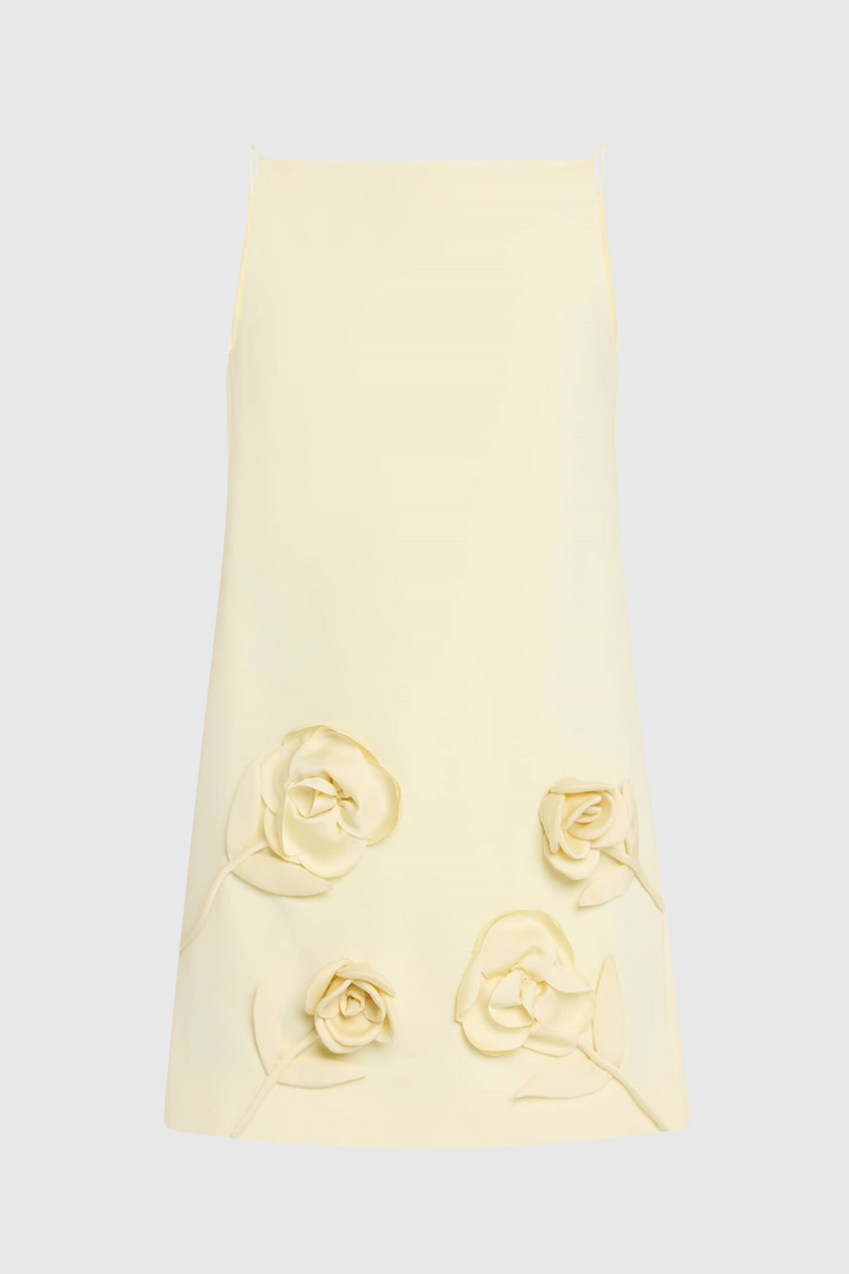 Aarnay Floral Appliqué Mini Dress