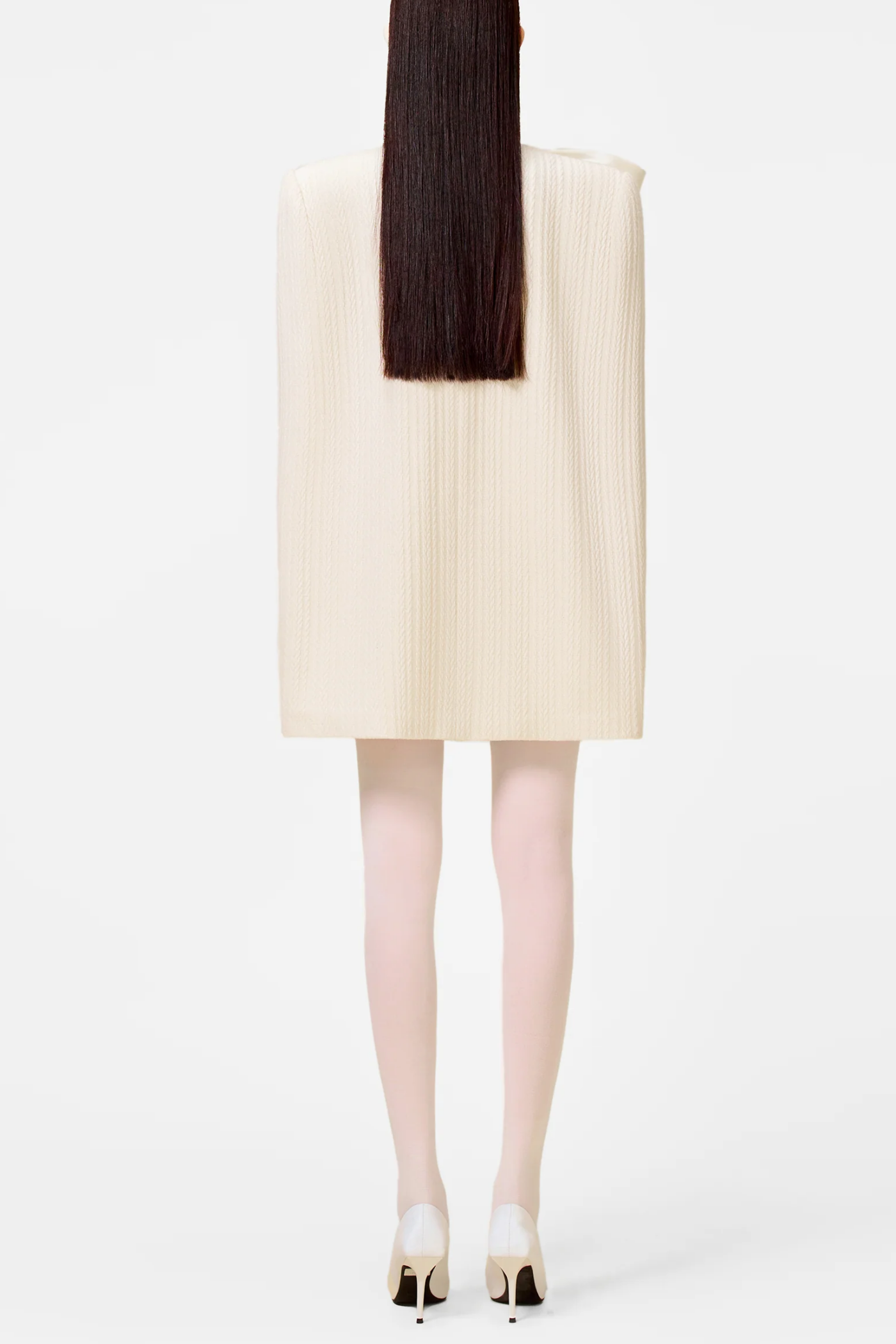 Abene Sleeveless Beaded Embellished Knit Mini Dress