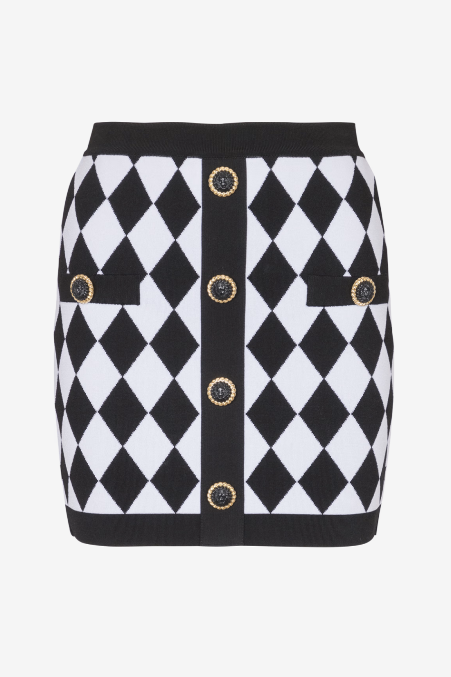 Abiga Diamond Jacquard Knit Cardigan