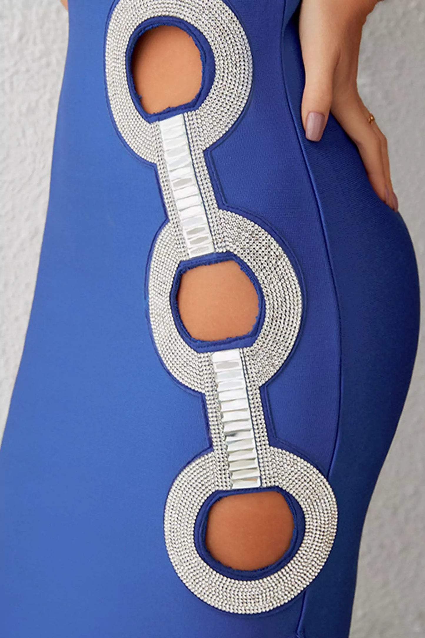 Aitana Blue Bandage Midi Dress