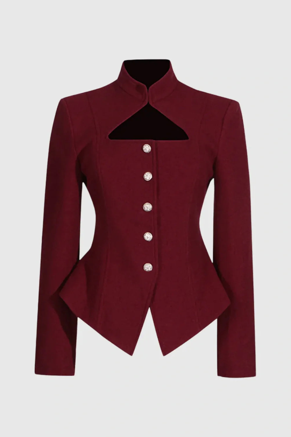 Aymee Cutout Button Blazer