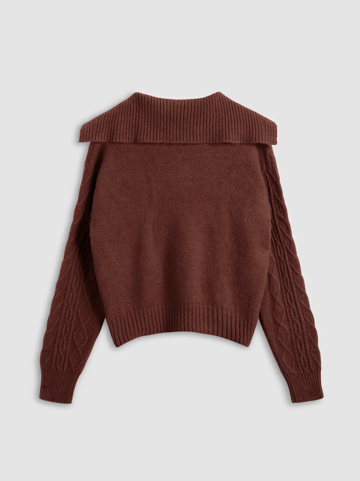 Always In Love Burgundy Knit Sweater