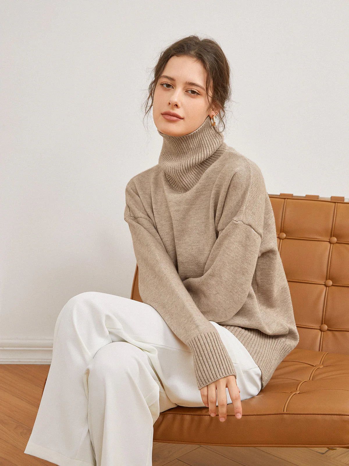 Casual Warm Knitted Turtleneck Sweater