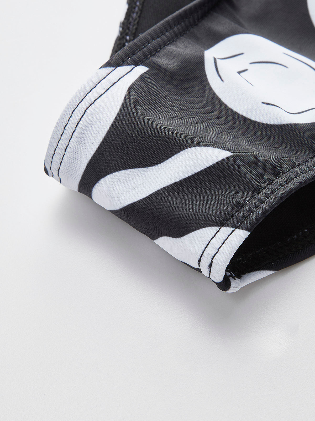 One-Shoulder Tribal Print Bikini Set