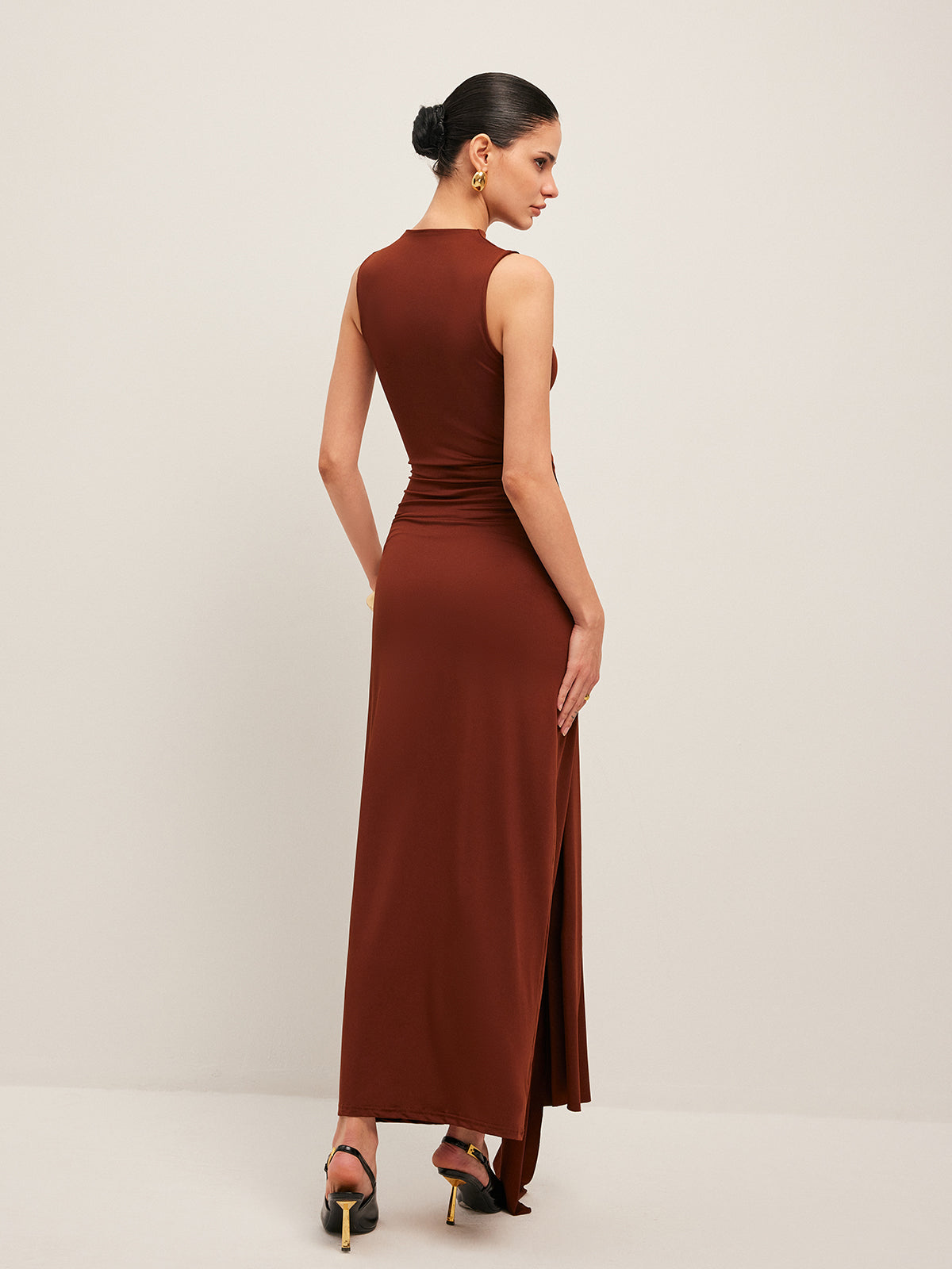 Twisted Knot Sleeveless Dress