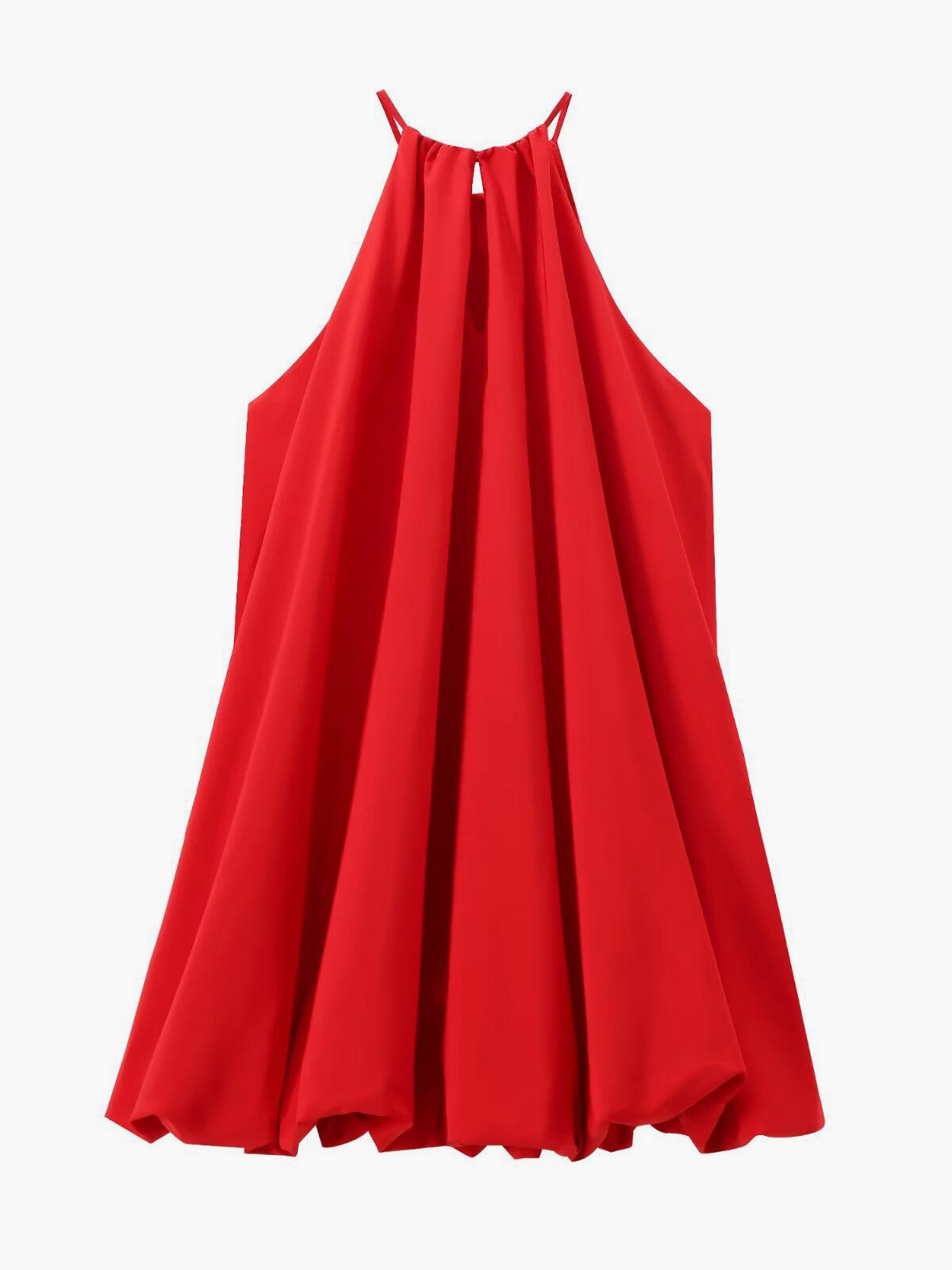 Pleated Halter Dress