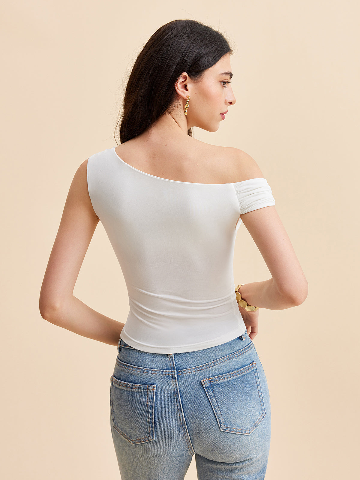 Asymmetrical One-Shoulder Top