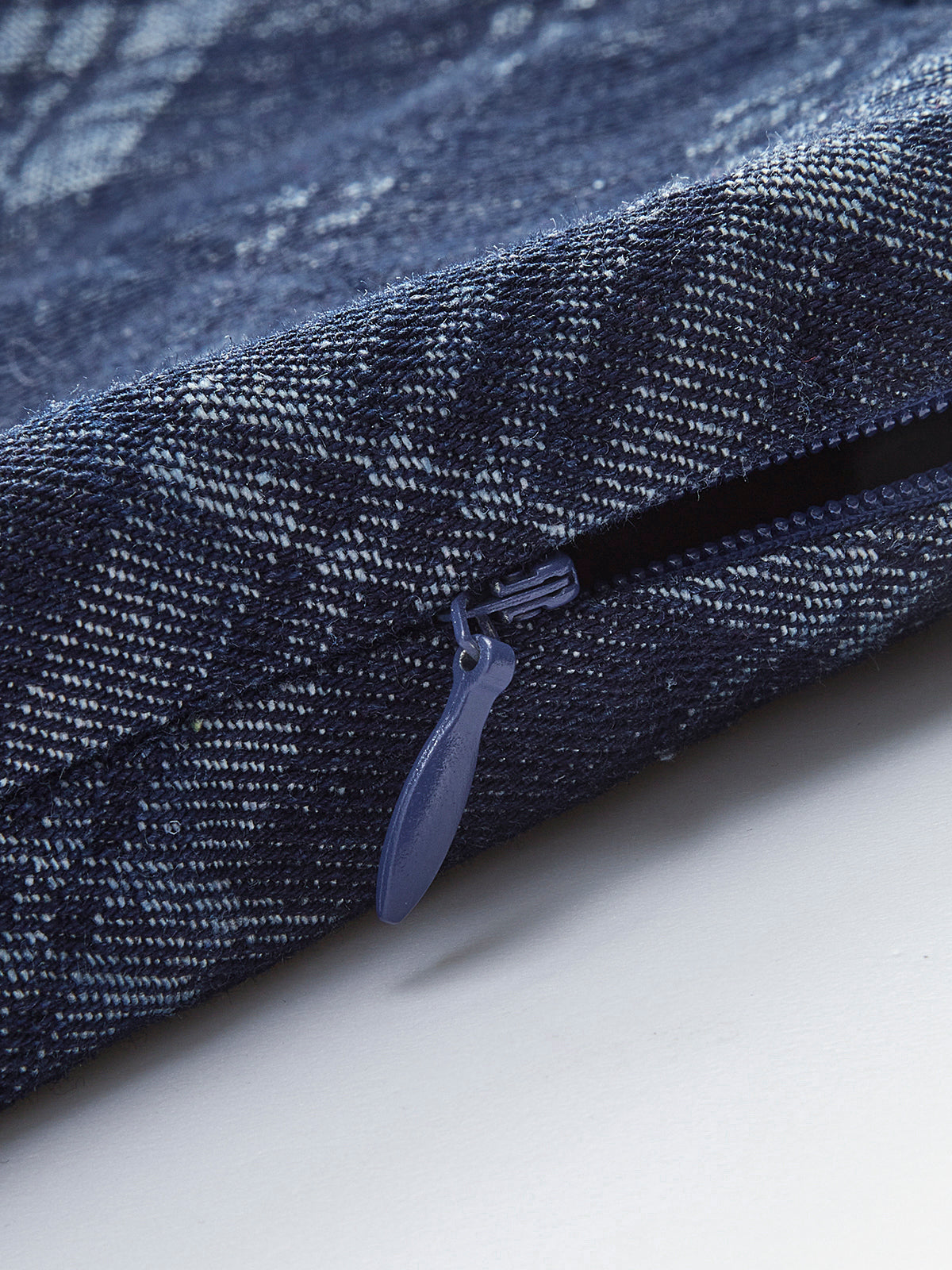 Checkered Print Mid-Waist Denim Short