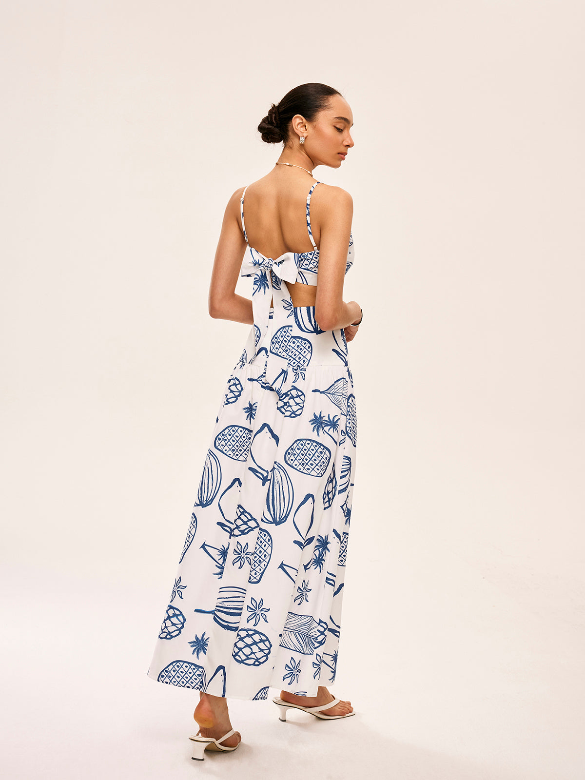 Printed Crop Top With Skirt Set