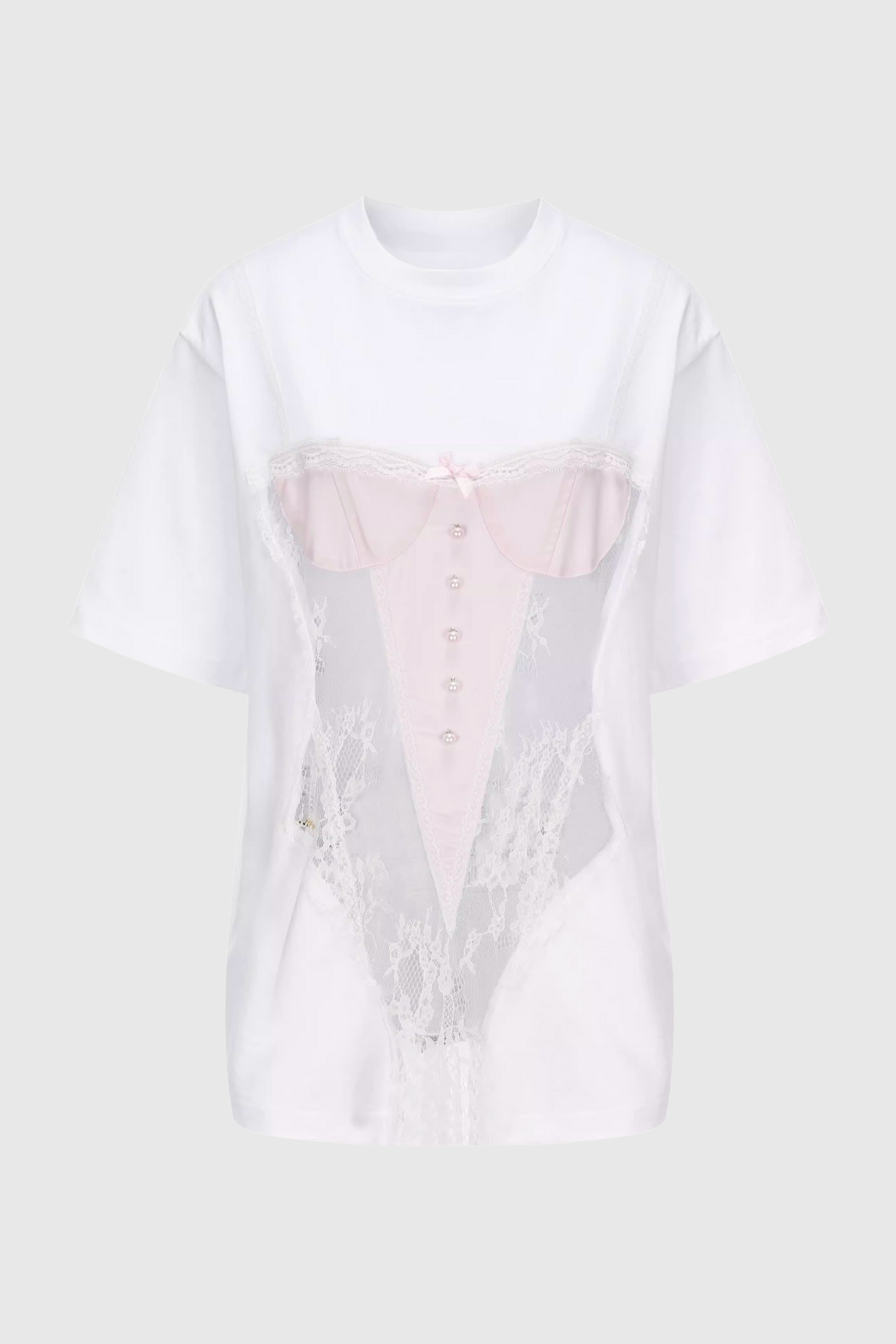 Baylee See Through Patchwork T-shirt