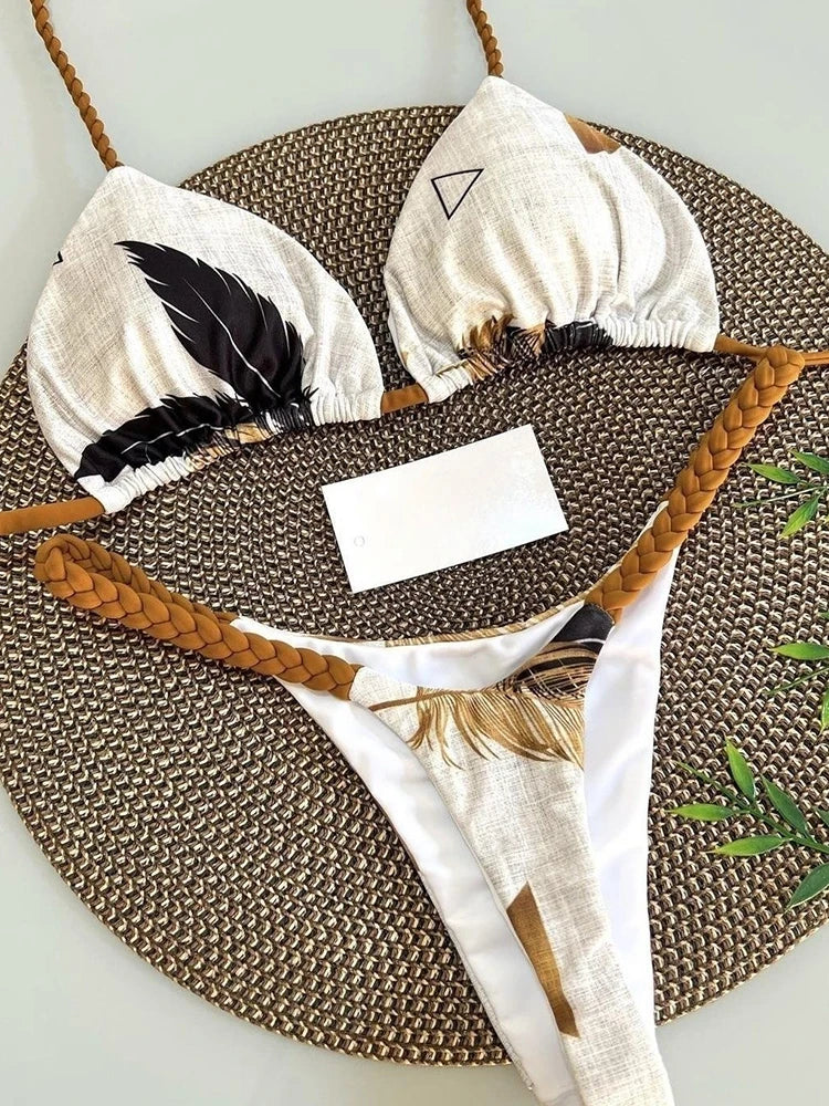 Triangle Bikini Print