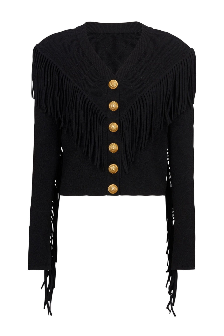 Briony Fringed Knit Cardigan