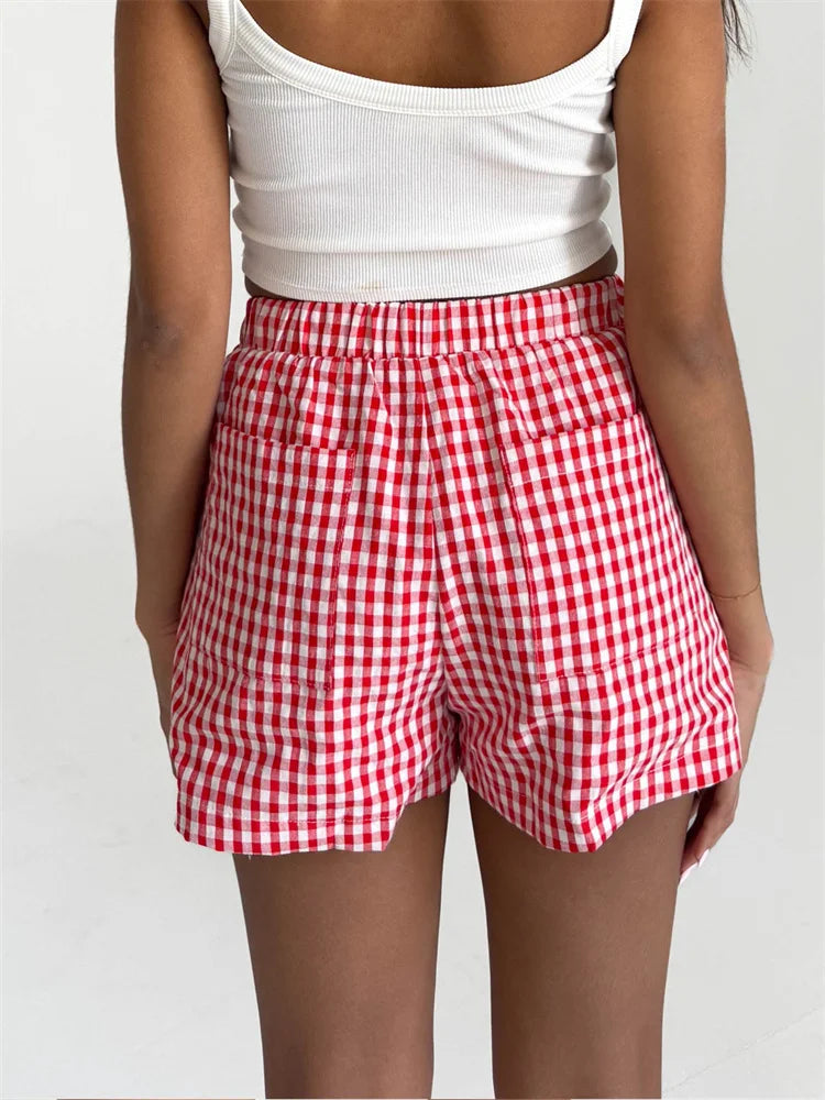 Plaid Pocket Lounge Short