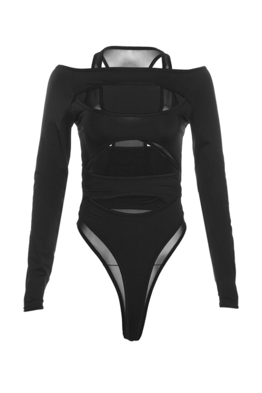 Calypso Mesh Cutout Bodysuit