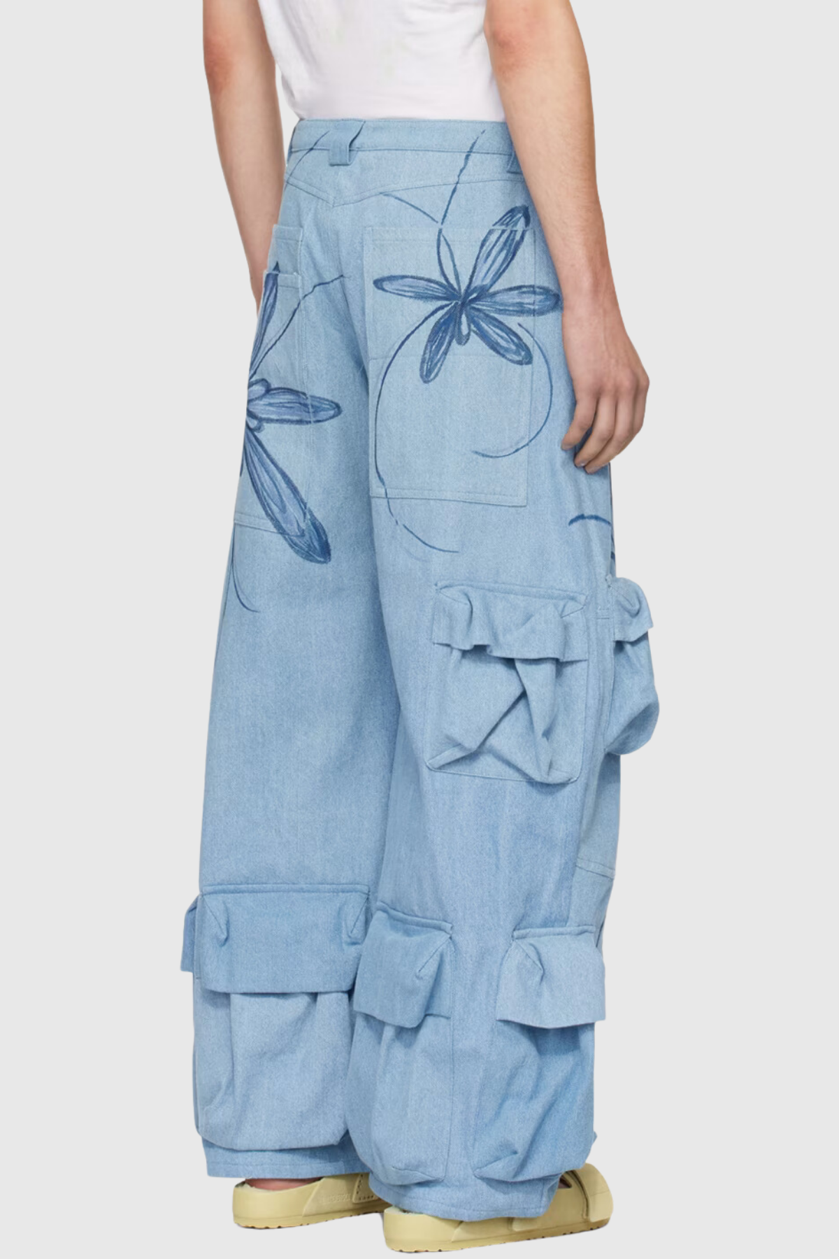 Jemma Floral Printed Cargo Jeans