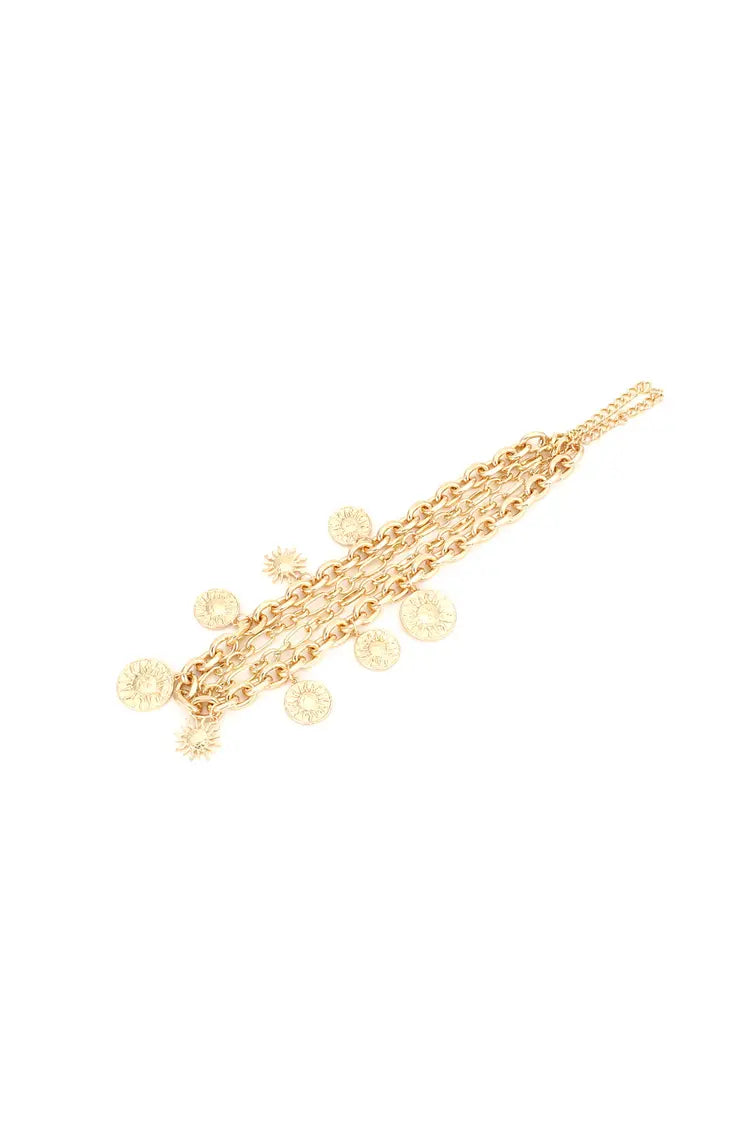 Catalina Golden Sun Necklace