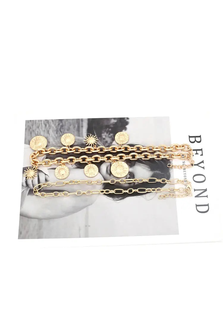 Catalina Golden Sun Necklace