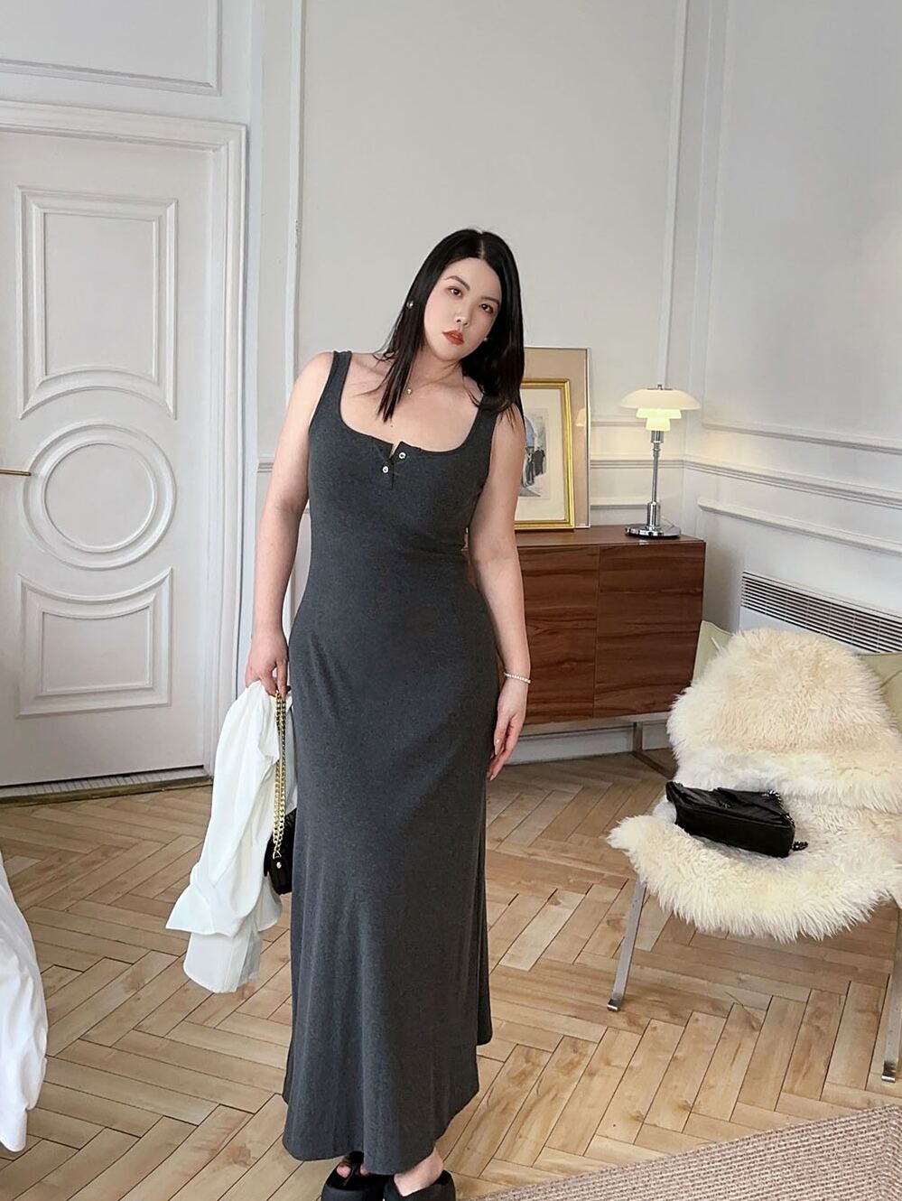 Chic Tank Dress Plus-Size Long Short