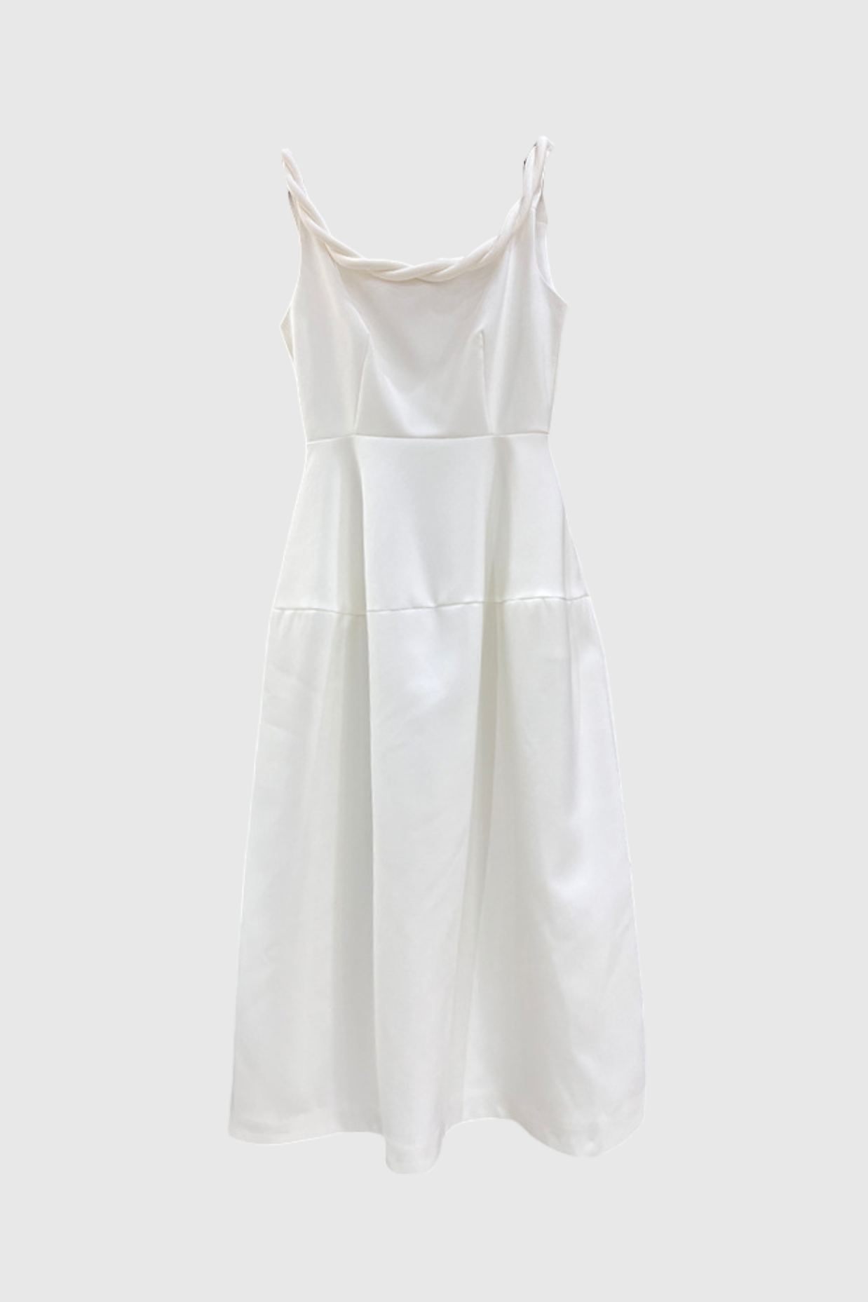 Clauda Twist Rope Backless Midi Dress