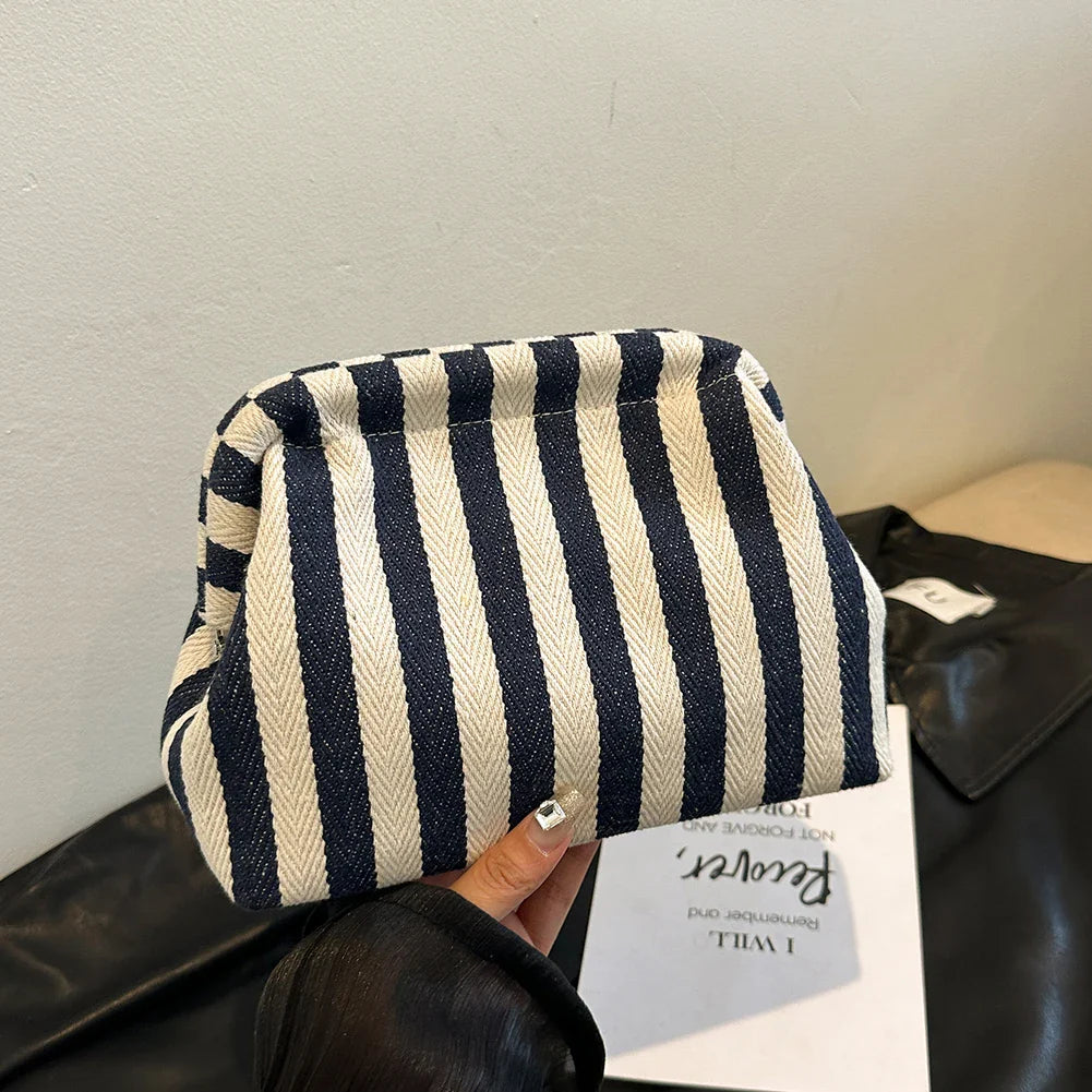 Crochet Canvas Colorblock Summer Wristlet
