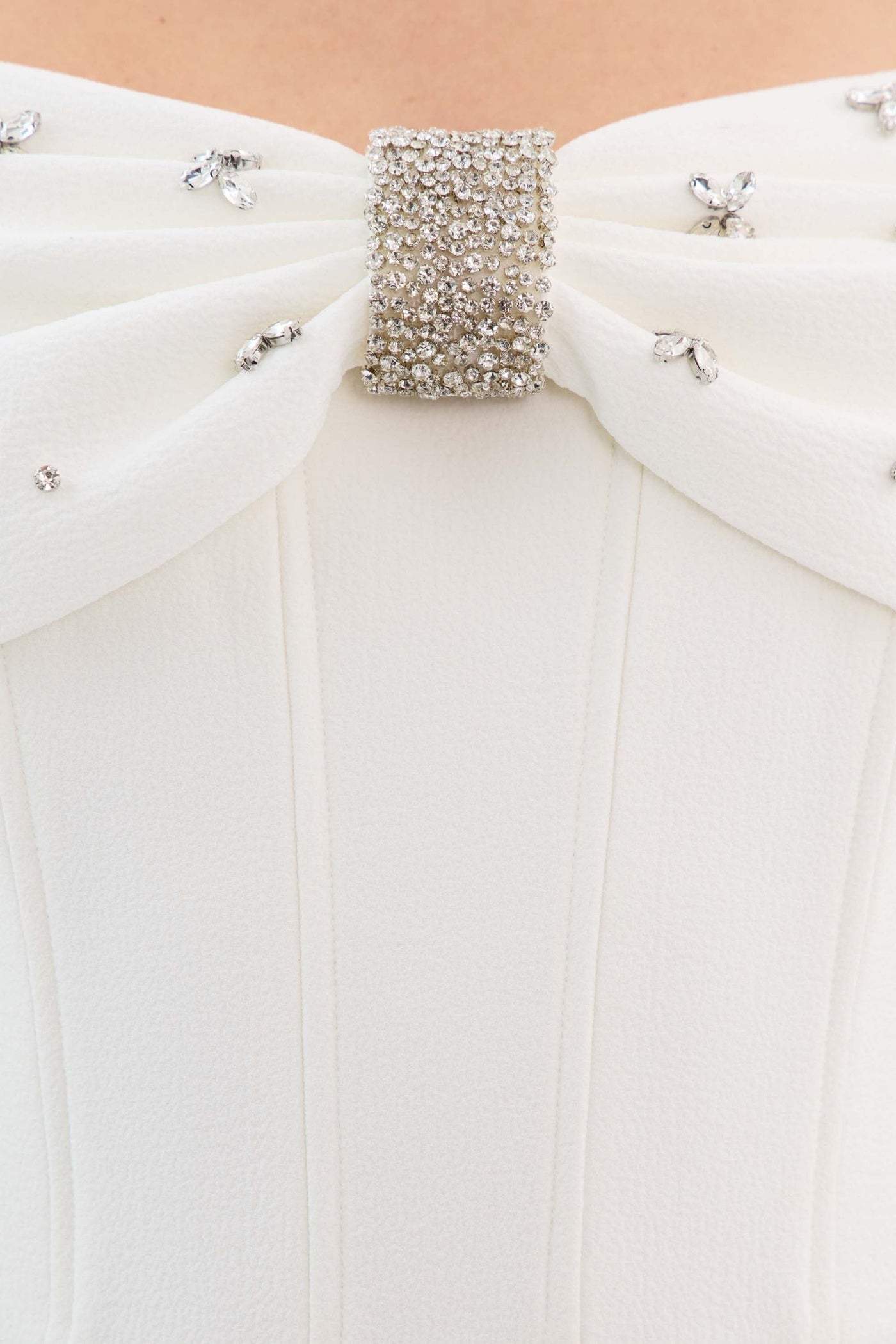 Dacre Off Shoulder Crystal Embellished Midi Dress