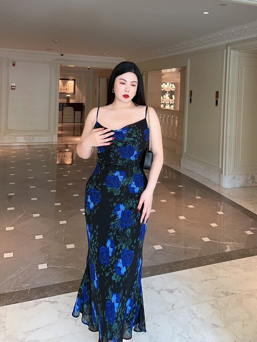 French Chic Strap Dress · Plus-Size Slimming Bodycon Fall Elegance